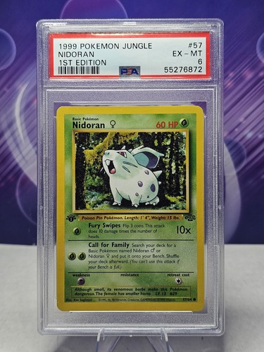 Nidoran ♀ (1st Edition) graded PSA 6 for sale on eBay