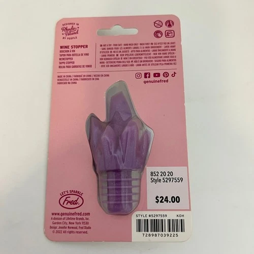 Fred Liquid Crystal Wine Bottle Stopper - Thumbnail 3