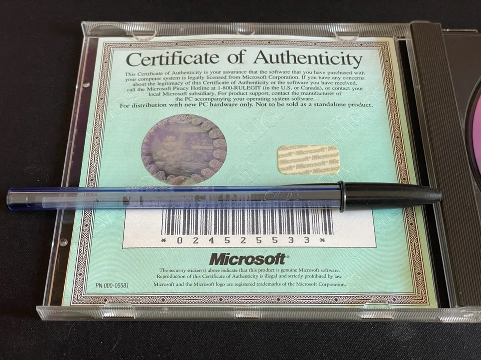 Microsoft Works 4.0 per Windows 95 certificato di autenticità PC - CD - Immagine 4 di 4