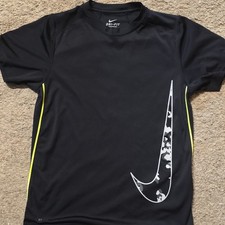 Nike Dri-FIT Men s L Black/Yellow Athletic Po...