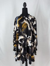 Nine West Long Sleeve Drop Waist Marbled Swing Dress Women’s Size XXL