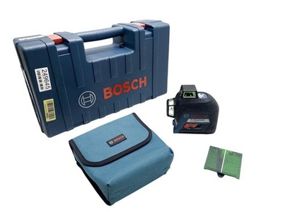 Linienlaser Bosch GLL 3-80 Batteriebetrieben 30 m Grüner Strahl