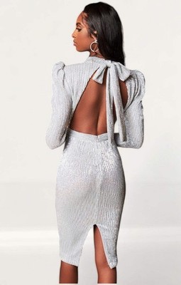 lavish alice silver sequin dress Rent Lavish Alice Silver Sequin Midi Dress