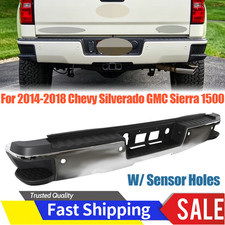 Rear Step Bumper Chrome For 2014-2018 Chevy Silverado Gmc Sierra 1500 W Park Rear Step Bumper Chrome For 2014-2018 Chevy Silverado Gmc Sierra 1500 W Park