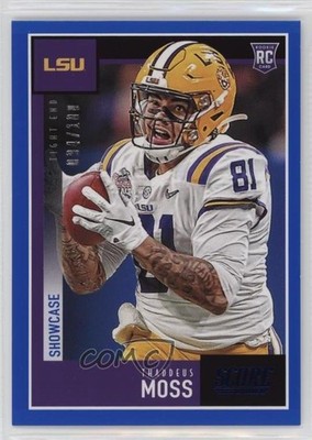 2020 Score Rookies Showcase 94/100 Thaddeus Moss #411 Rookie RC 1u6