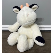 Vintage 1993 Commonwealth Plush Cow Stuffed Animal Toy Black White Barnyard