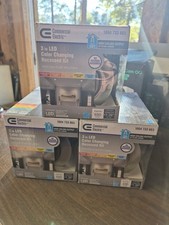 Commercial Electric 3-Pack 3" LED Gimbal Recessed Downlight, 2700K  5000K WHITE