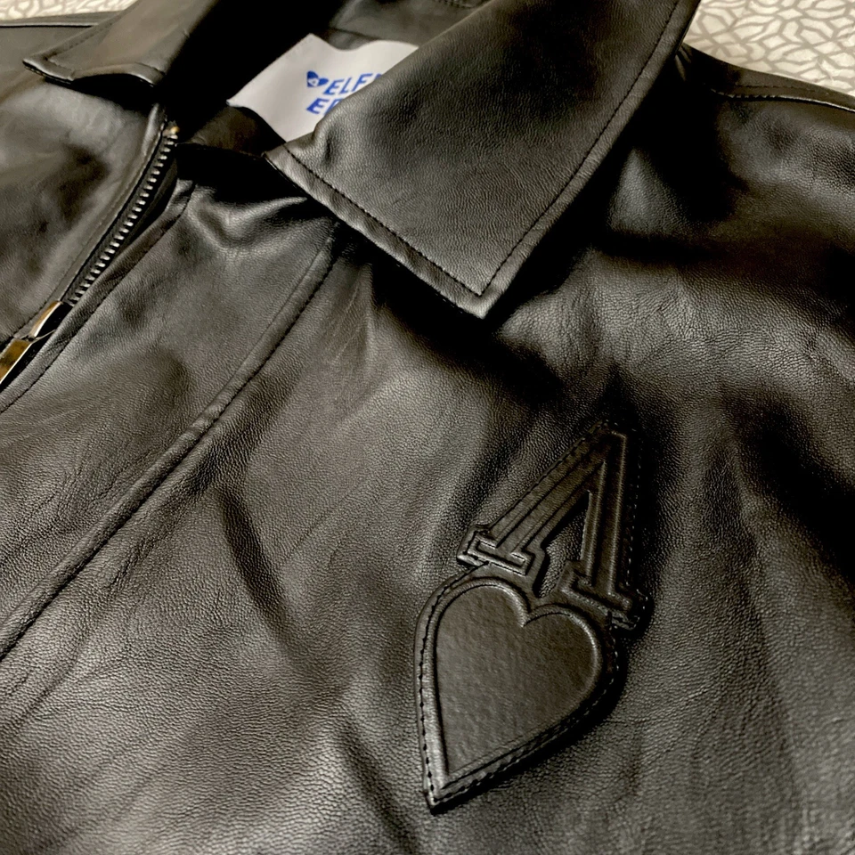 Aelfric Eden женщин кожаная куртка большого размера Y2k искусственного мотоцикла Bomber куртка XL - Изображение 3 из 4