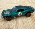 Vintage Hot Wheels Redline Mustang Boss Hoss 1969 Hong Kong (HK) Base Mattel