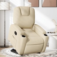 Relaxsessel Mit Aufstehhilfe Stoff Creme Sessel Senioren Fernsehsessel