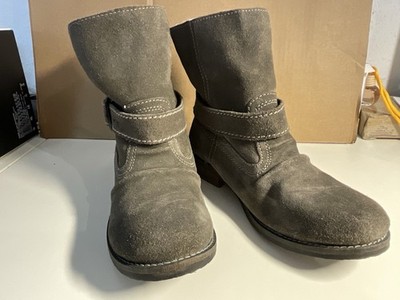 RMX Damen Stiefeletten Wildleder grau Gr.36 genagelte Sohle Winter