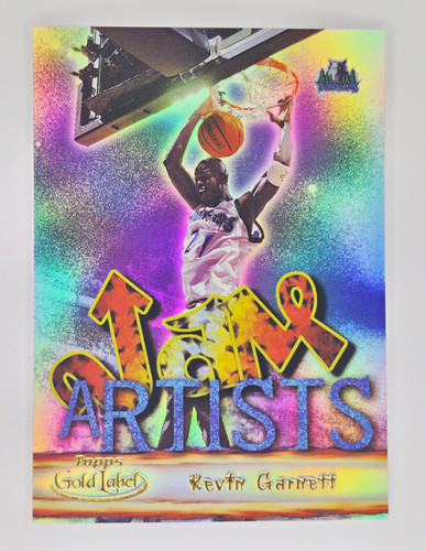 Kevin Garnett #JA5 2000 Topps Gold Label Jam Artists card