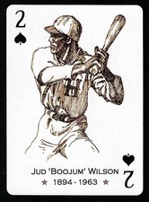 JUD "BOOJUM" WILSON -Negro League Playing Cards PROSPERO ART- HOMESTEAD GRAYS