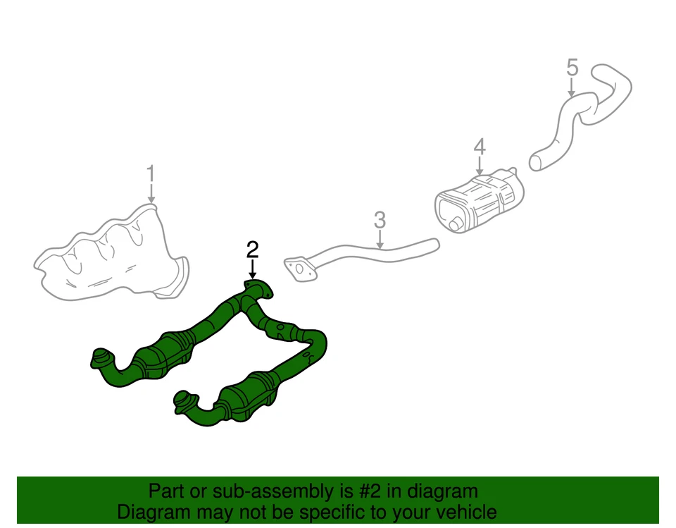 Genuine GM 3-Way Catalytic Converter with Studs 19208463 — 第 3/3 张图片