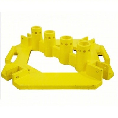 GARLOCK SAFETY SYSTEMS 155160 GUARDRAIL BASE, FOR RAILGUARD 200, 493M38, NEW!!