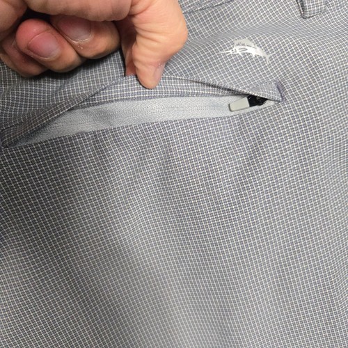 Tommy Bahama Chip Shot Pants mens 38x30 (38x27) gray micro plaid - Picture 10 of 12