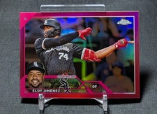 Eloy Jimenez Magenta Refractor /399 2023 Topps Chrome Baseball Card 34 White Sox