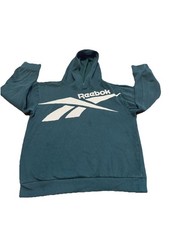 Boys Reebok Hoodie Larger 10/14 Green Glue Spot On Back See Pics