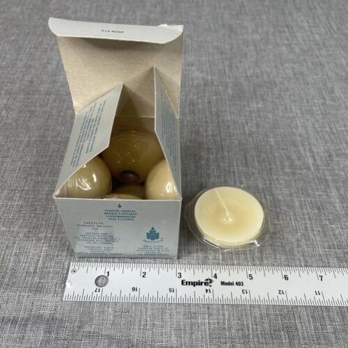 Partylite Vanilla / Ivory Mini Floater Candles N2079 - New Old Stock - Picture 1 of 2