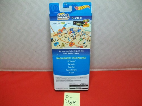 NEW OLD STOCK SEALED PKG. HOT WHEELS TRACK BUILDER SYSTEM 5-PACK 2018 FKT60 BNIP - Picture 2 of 5