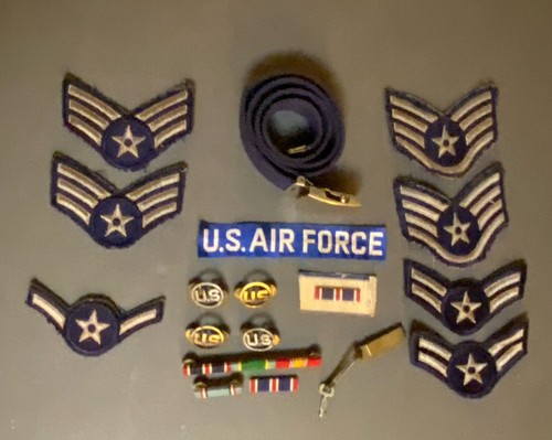 US Air Force Patch Pin Belt Ribbon Bar Lot