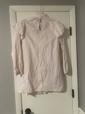 Wild Fable Mock Neck Ruffle Shirt Dress Womens Small Long Sleeve Light Pink | eBay Wild Fable Mock Neck Ruffle Shirt Dress Womens Small Long Sleeve Light Pink | eBay