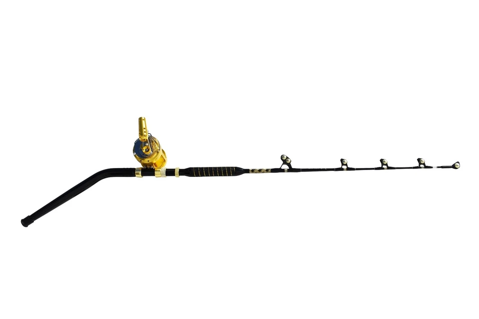 Carrete de pesca 50 ancho de 2 velocidades en un 80-100 lb. Varilla Bent Butt Tournament Edition Foto 2 de 4