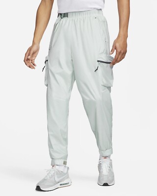 Size XL- Nike Sportswear Repel Tech Pack Men's Lined Woven Pants, Mica Green.