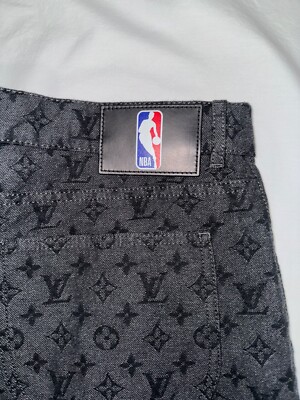 Louis Vuitton NBA Monogram Logo Gris Chine Grey Black Regular