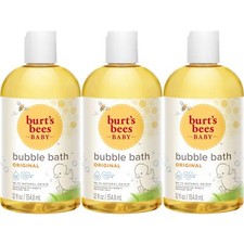 Burt's Bees Baby Bubble Bath Pack of 3 Natural Gentle Cleansing 12 Fl Oz