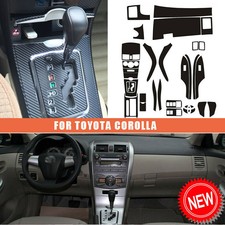Car Interior Center Console Carbon Fiber Sticker Trim Toyota Corolla 2007-2013 Car Interior Center Console Carbon Fiber Sticker Trim Toyota Corolla 2007-2013