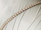  14k Rose gold diamond tennis bracelet  Diamond Bracelet 3.02 ct — photo 3