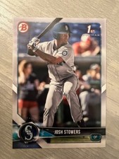 QTY: 2018 Bowman Draft Josh Stowers ( Mariners ) 1st Rookie Prospect #BD-190