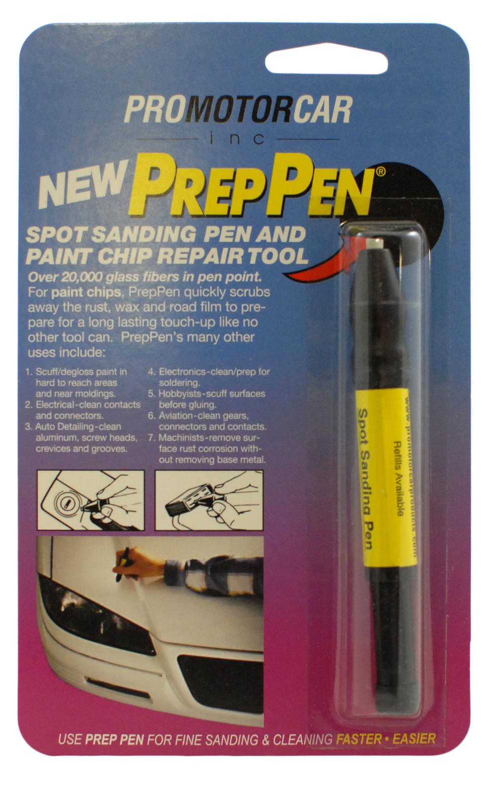 KTI Sanding Prep Pen Spot and Paint Chip Repair Tool Adjustable