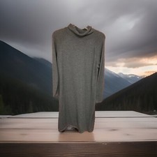 Women’s Appleseeds Mock Turtleneck Sweater Dress- Size M- Grey