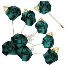 Aevanim1+6 Artificial Rose Corsages with PinBoutonniere for Men WeddingSuitab...
