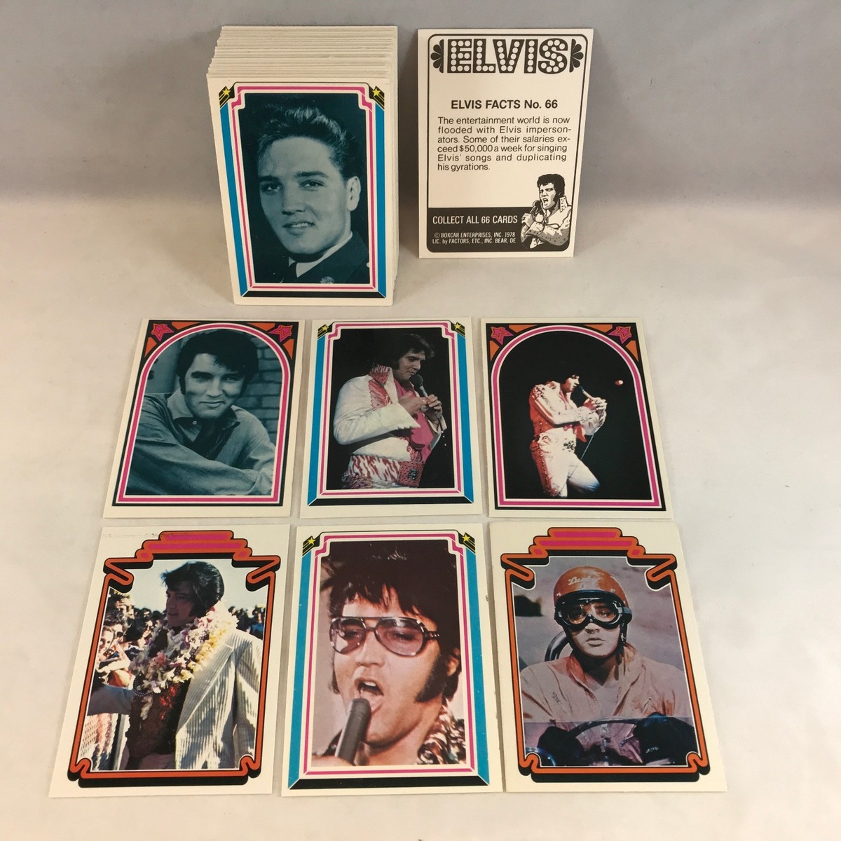 ELVIS トレーディングカード 約100枚セット ELVIS PRESLEY: ELVIS! Complete Card Set (BOXCAR Donruss 1978