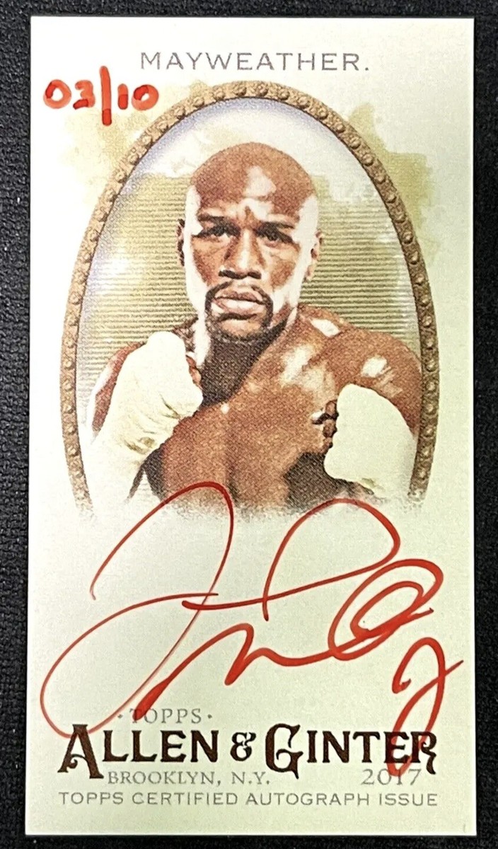 2017 Topps Allen & Ginter FLOYD MAYWEATHER JR. Auto RED INK