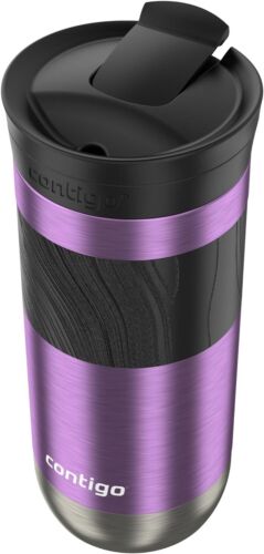 Stainless Steel Travel Mug with Lid and Grip, 16 oz - Picture 4 of 5