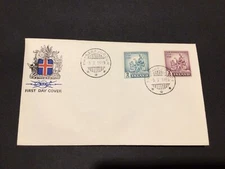 Iceland 1959 Death of Jon Thorkelsson first day issue postal cover Ref 60324