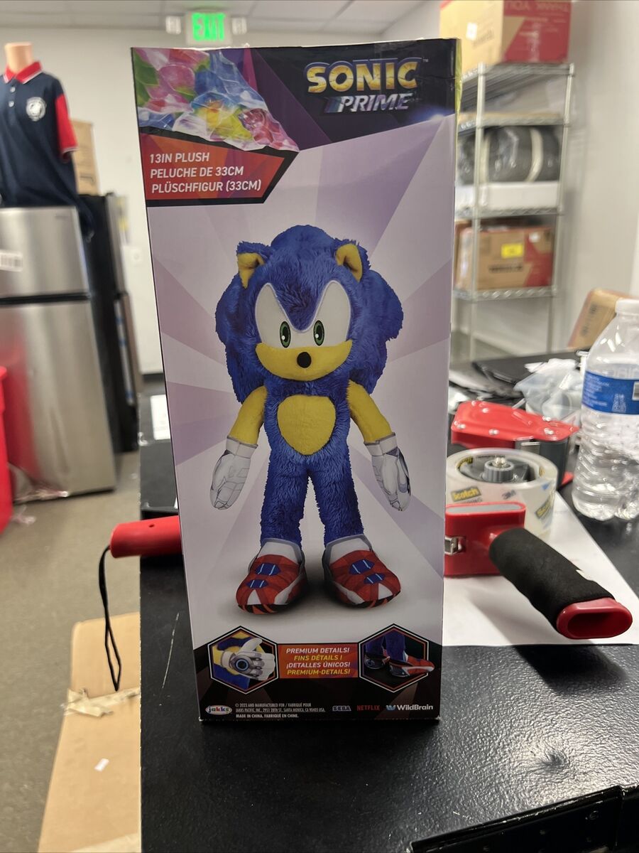 Netflix Sonic The Hedgehog Prime 13 Inch Sonic Plush NEW 2023