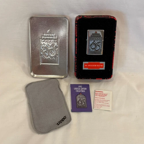 Zippo 65th Anniversary 1932-1997 Limited Edition Lighter Commemorative Tin NEW