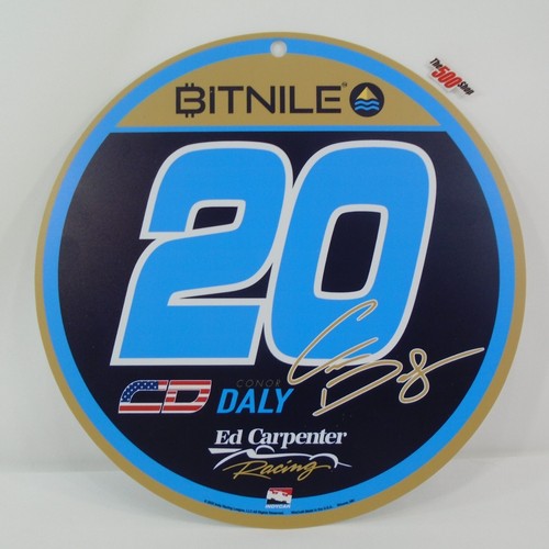 Conor Daly #20 Bitnile Ed Carpenter Racing Sign Heavy Plastic IndyCar Indy 500 - Picture 4 of 5