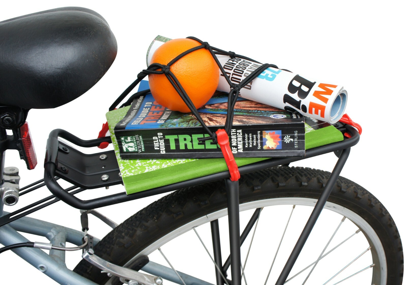 Delta MR133B Mega Rack Bicycle Cargo Net Bungee Cord Black 3 Hook Delta