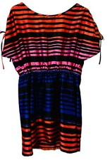 Vintage H&M Size 6 Striped Colorful Dress
