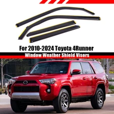 In-channel Sun Rain Guards Vent Visors Shade For 2010-2024 Toyota 4Runner