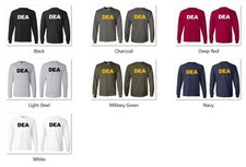 DEA  Drug Enforcement Agency Law Enforcement Long Sleeve T Shirts wa