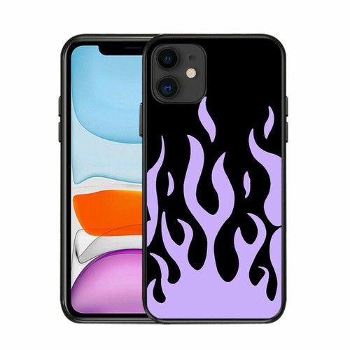For Iphone 11 Pro Max XS XR X 5 6 6s 7 8+ SE Phone 2024 Flames Silicone - Picture 11 of 15