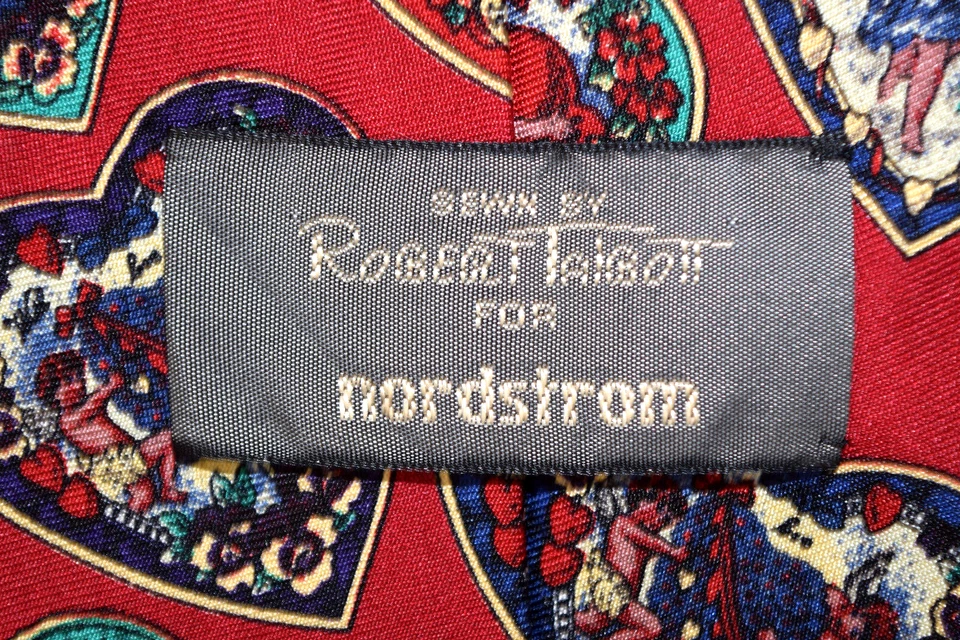 Галстук винтажный 60-х 70-х Robert Talbott nordstrom сердца херувимы шелковый галстук 56 x 3,75" - Изображение 3 из 4