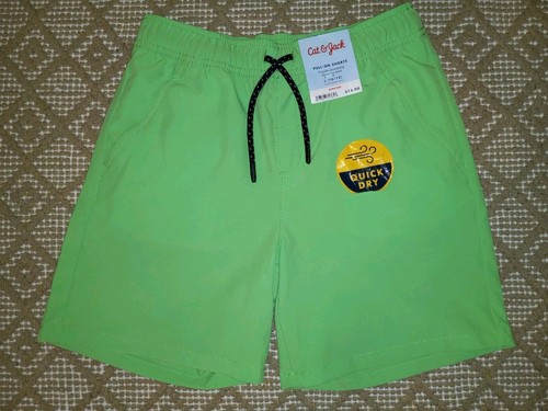 Cat & Jack Jungen Pull-on Shorts Flex Kordelzug über Knie - grün Large (10-12)